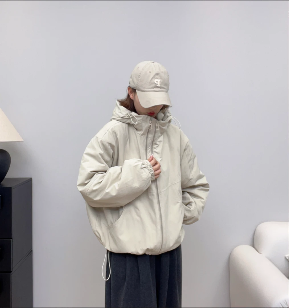 冬款爆款冲锋衣双拉链夹克棉服