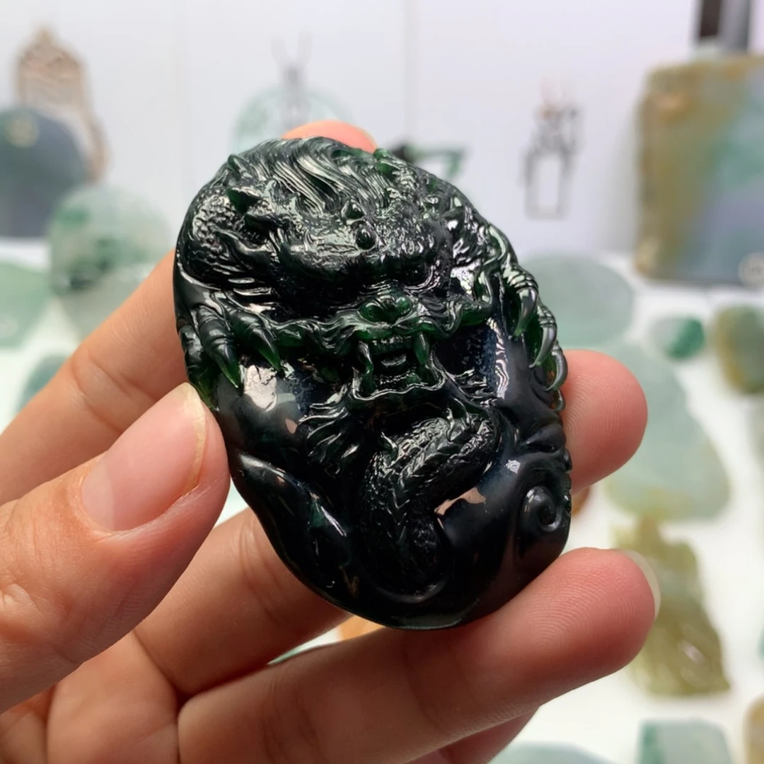 【闪购商品】定制翡翠未镶嵌青**园