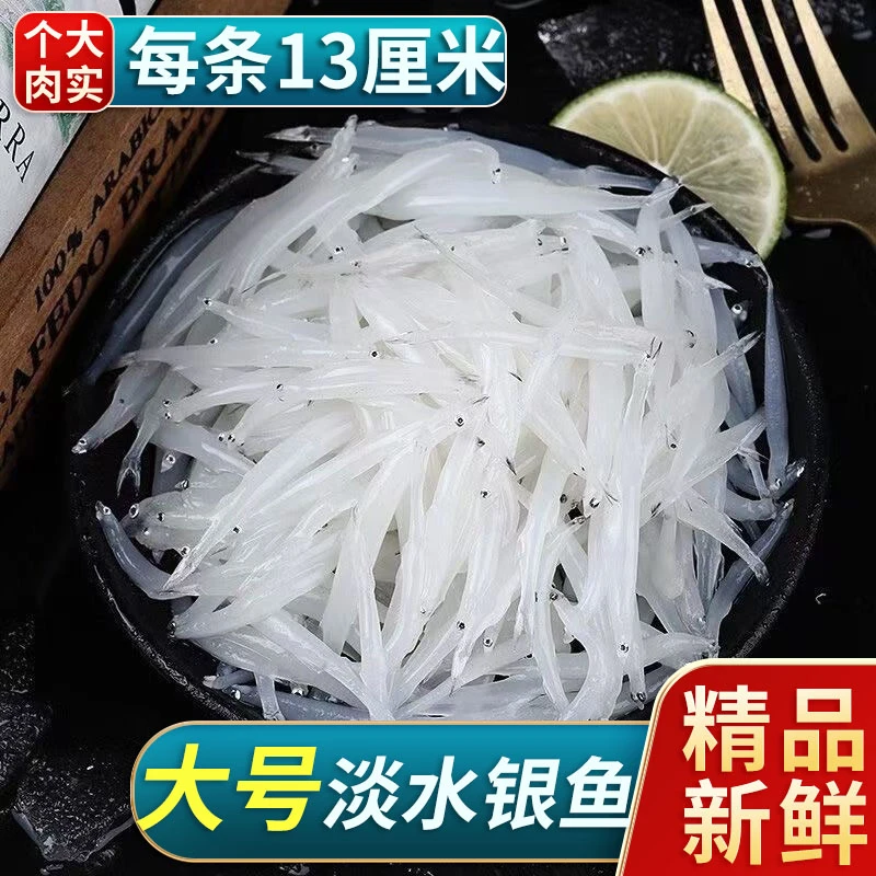 小婉专属  银鱼淡水银鱼纯净重大号13厘米左右淡水速冻银鱼特大号
