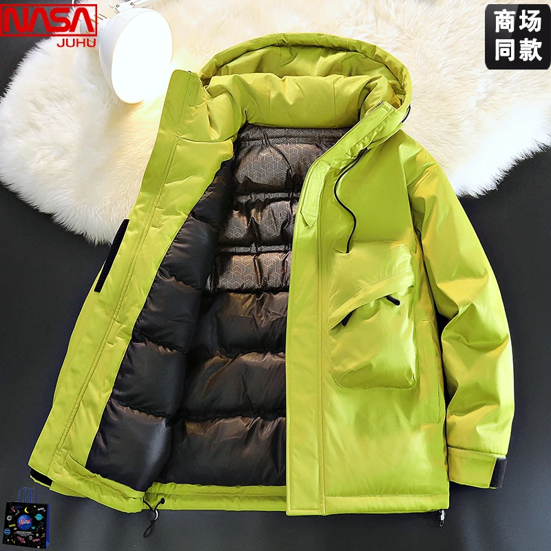 NASA冲锋衣棉服男美式潮牌石墨烯加热保暖工装棉袄外套防风防寒服