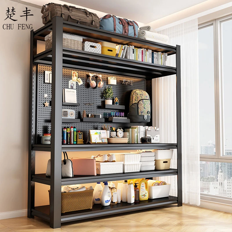 家用置物架货架落地多层仓库阳台储藏室铁架子商用超市钢制收纳架