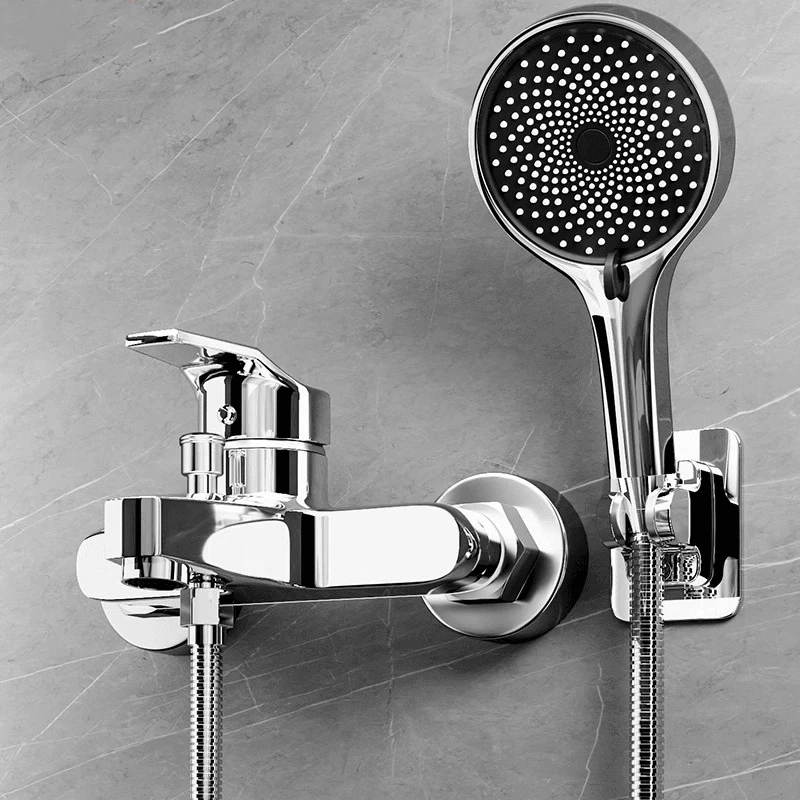 高品质极简花洒淋浴花洒套装家用卫生间淋雨浴室简易设计安装通用