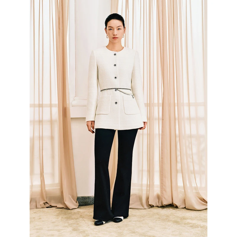 【1996系列】YINER音儿冬季法式小香风粗花呢外套8234510520