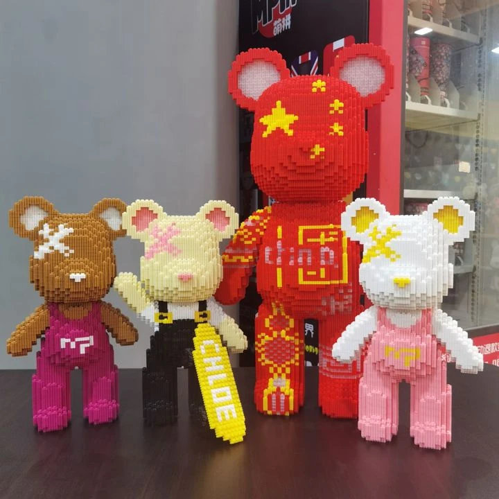 【萌拼潮玩专属】爱我中华组合拼接串联益智积木玩具亲子互动