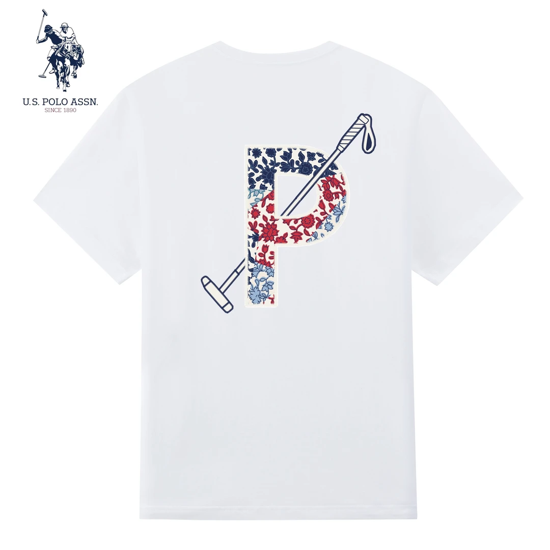 U.S. POLO ASSN.纯棉短袖T恤男士夏季户外休闲宽松透气圆领上衣