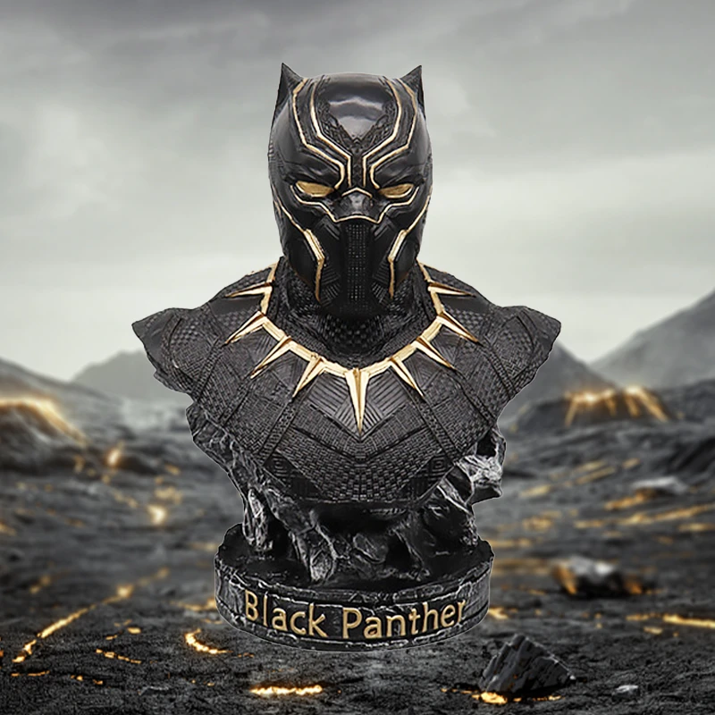 黑豹胸像 黑豹半身像 系列雕像 树脂 雕像 手办 摆件