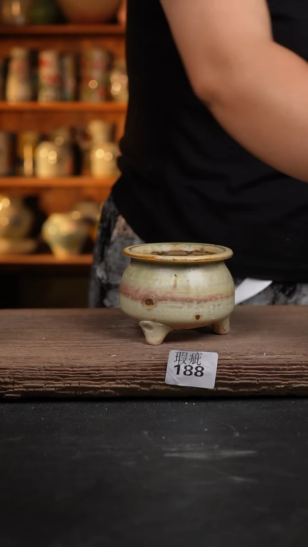 【闪购商品】瓷片188 泥泥手工花盆口7