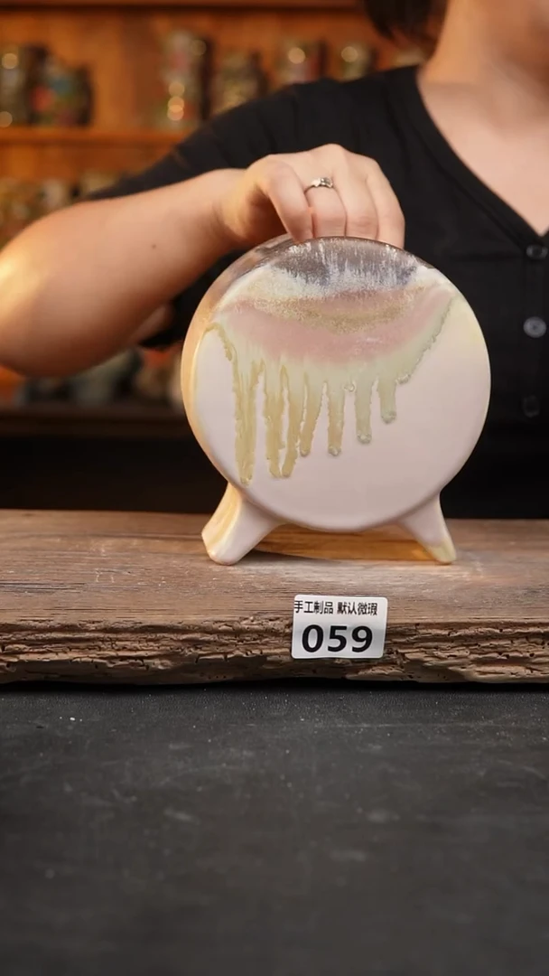 【闪购商品】瓷片059泥泥手工花盆口