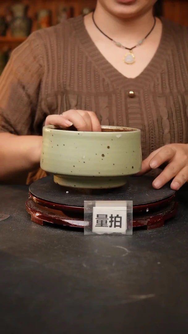 【闪购商品】瓷片泥泥手工花盆口12高8