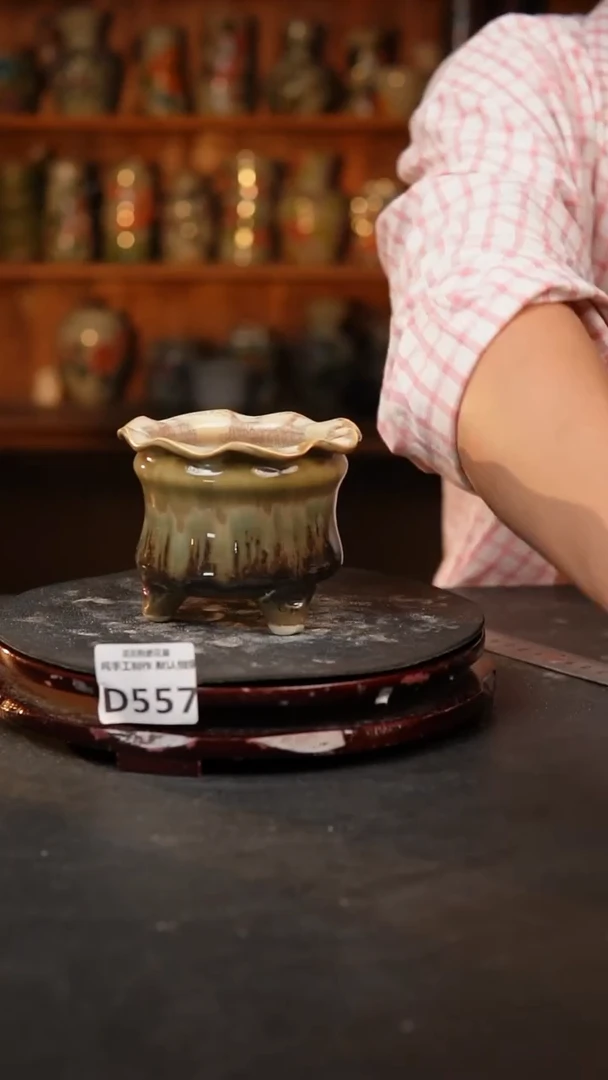 【闪购商品】瓷片景德镇泥泥陶瓷多肉花盆