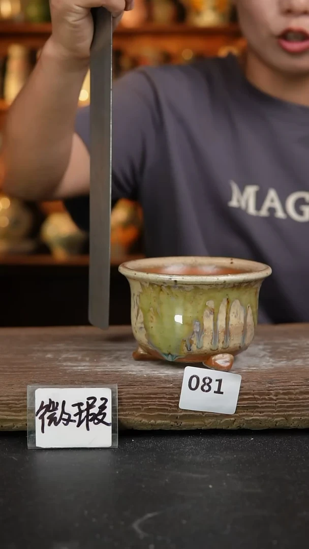 【闪购商品】瓷片081泥泥手工花盆