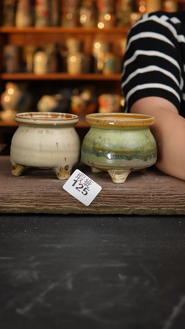 【闪购商品】瓷片125泥泥手工花盆