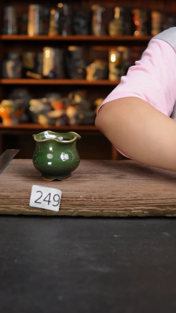 【闪购商品】瓷片249泥泥手工花盆