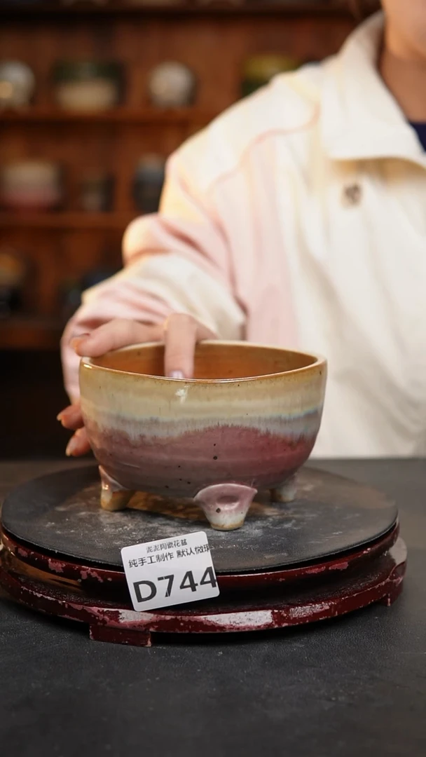 【闪购商品】瓷片景德镇泥泥陶瓷多肉花盆