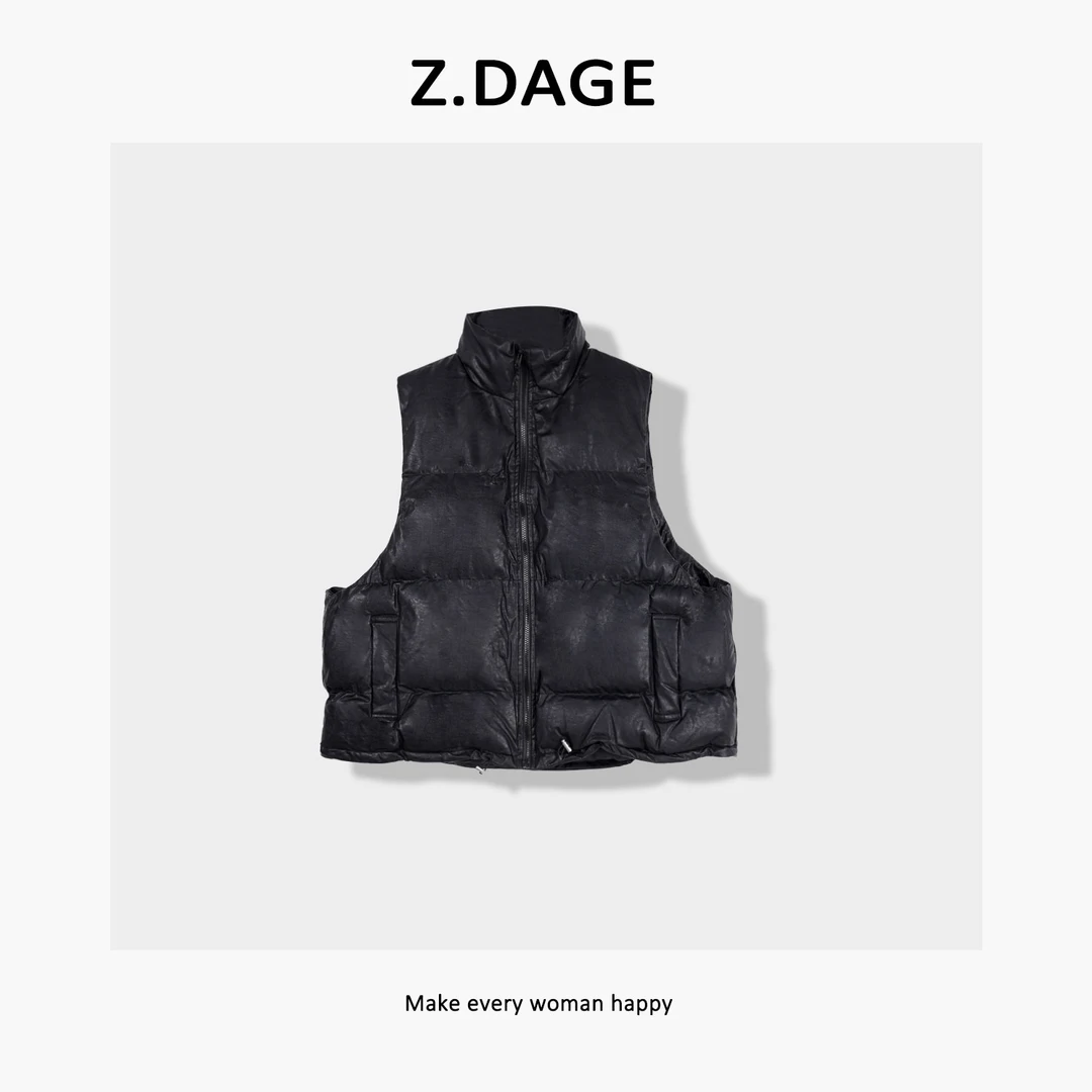 z.dage'极简‘时尚休闲百搭秋冬新款女装马甲外套-52194