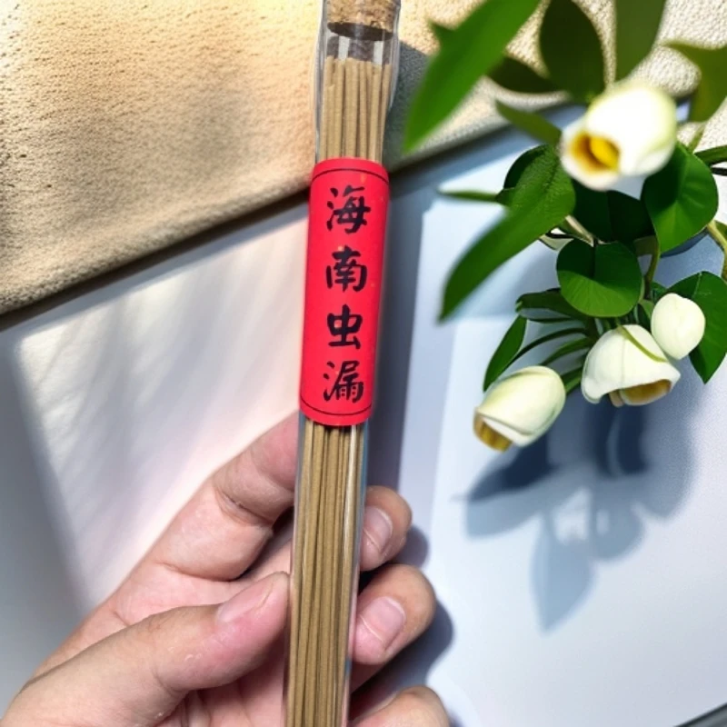 天然海南虫漏沉香线香，香气清雅，纯净，凉甜附带花香，详情页介绍