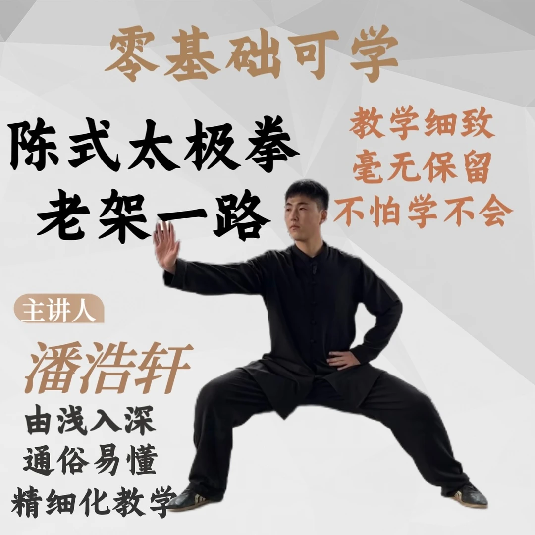 陈氏太极拳老架一路精细化教学课程