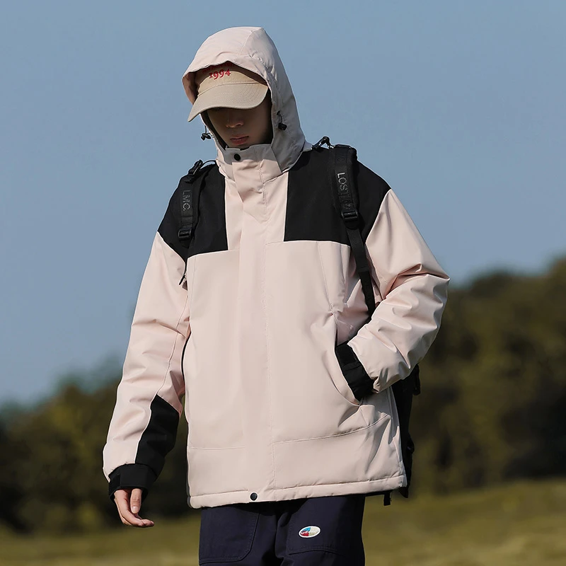 【石墨烯聚热保暖】秋冬户外冲锋棉服男女同款防风防水加厚保暖棉衣