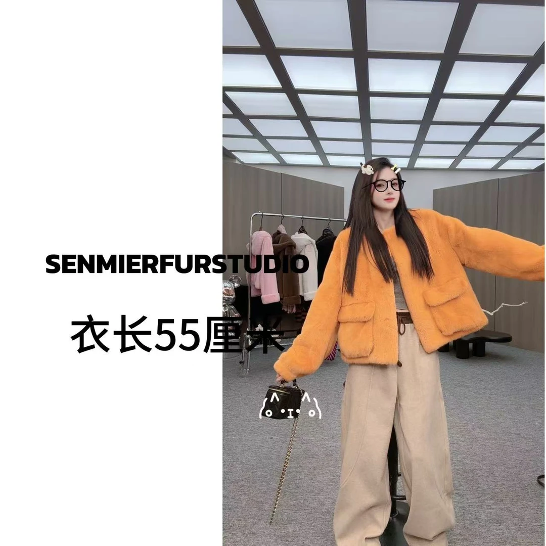 【Artme77吖 】2024水貂皮外套冬季皮草时尚女款 2455