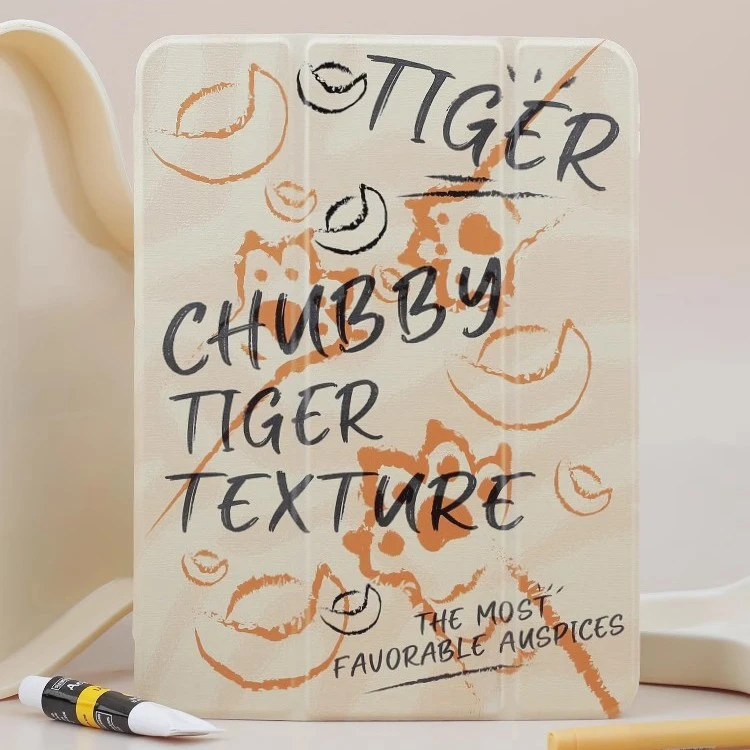 悟望初品2021涂鸦air虎抓抓苹果Pro11寸卡通iPad可旋转竖屏保护套