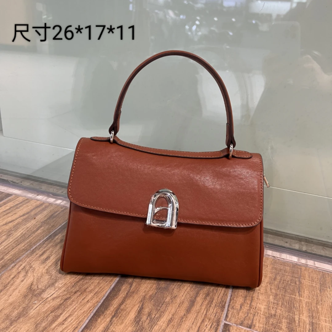 帕克保罗品牌头层软牛皮手提单肩斜挎时尚经典百搭