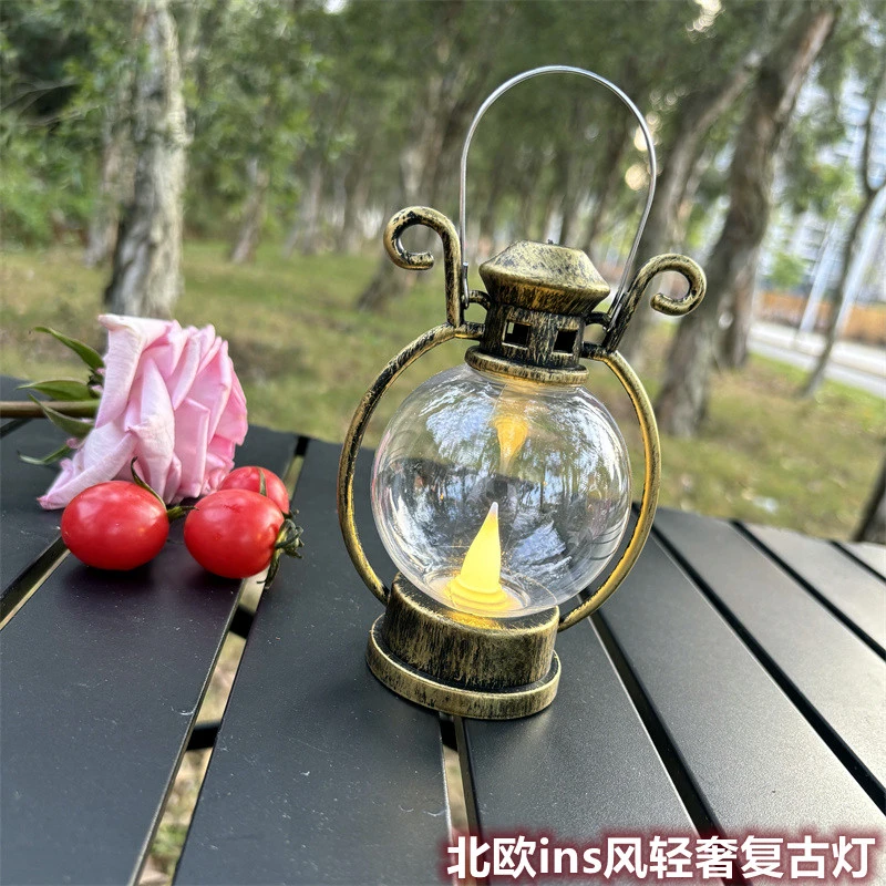 节日装扮用品北欧ins风轻奢银色烛台情人节浪漫餐桌烛光晚餐