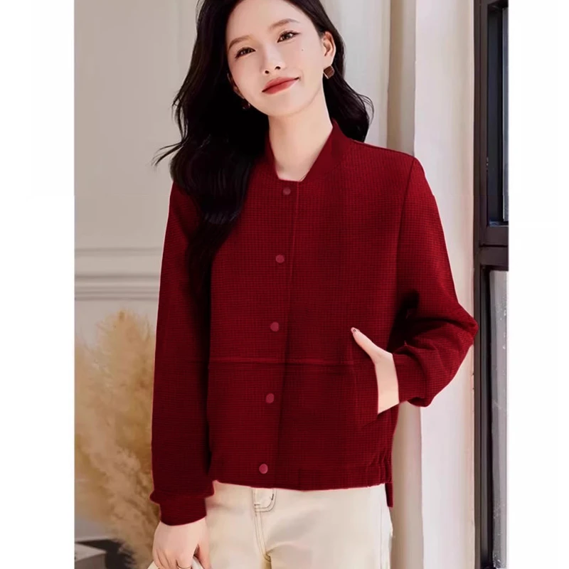 【羽墨】2024秋季新款外套大码开衫83005