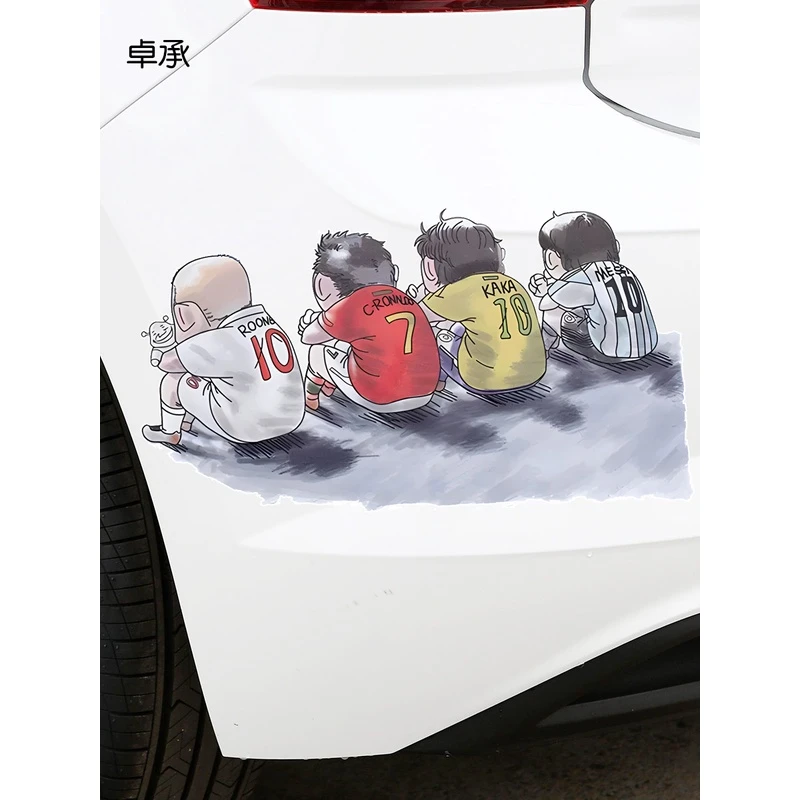 卓承 3D立体引擎盖装饰个性车尾后备箱车贴汽车划痕遮挡创意贴纸
