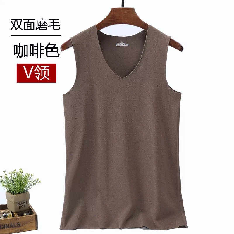 秋冬无痕保暖背心男女修身内穿无袖坎肩薄绒发热大码马甲打底衫