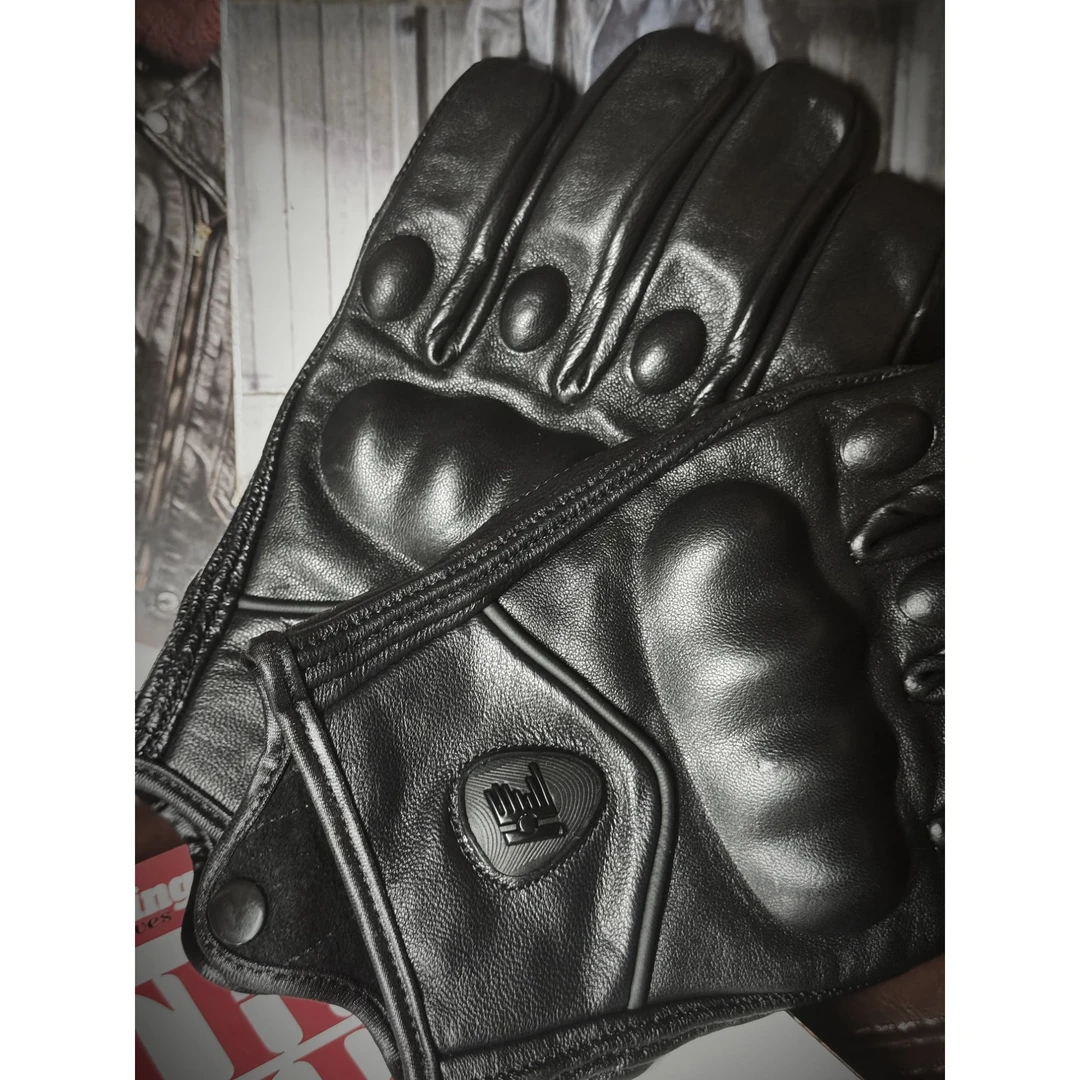 头层山羊皮复古骑士时尚潮流手套