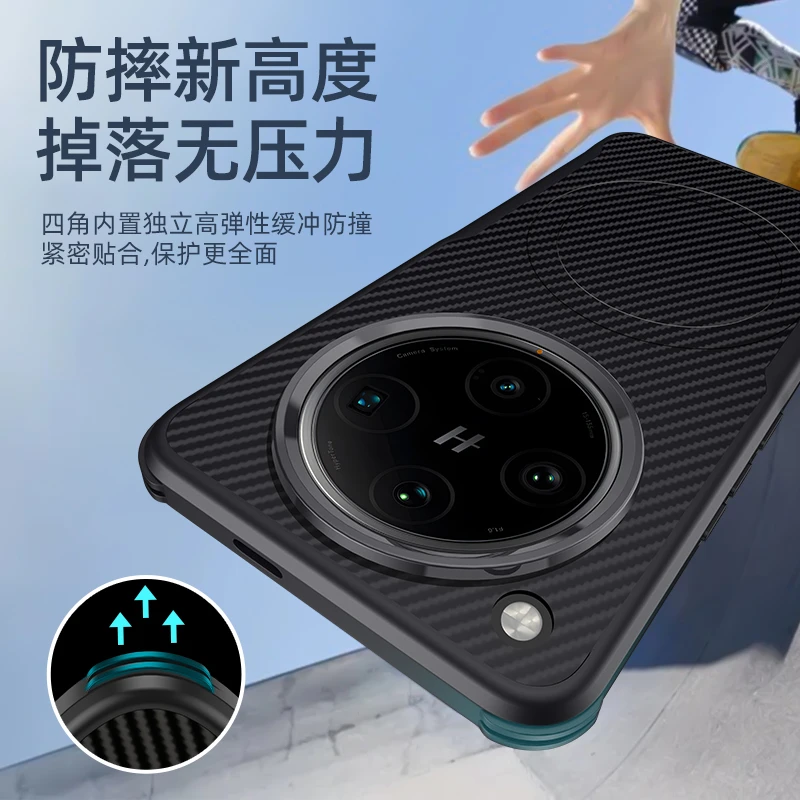 适用于OPPOfindx8手机壳磁吸findx8pro凯夫拉纹防摔防滑超薄外壳