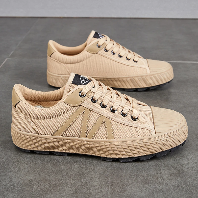 新款平底防滑劳保鞋男透气低帮软底百搭耐磨透气防臭单鞋