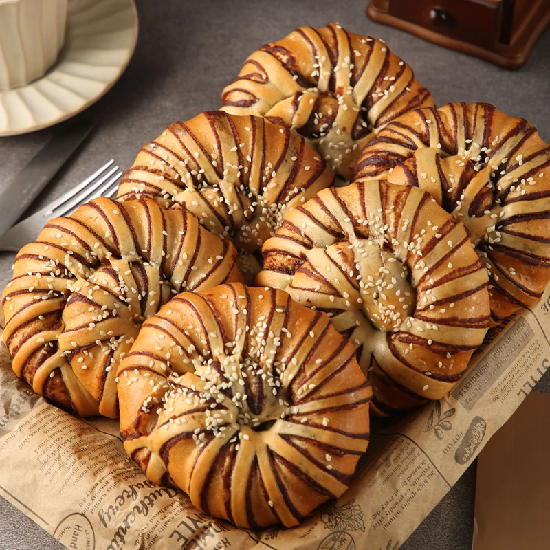 豆沙圈豆沙夹心面包豆沙包馅软面包早餐饱腹食品8090童年回忆零食
