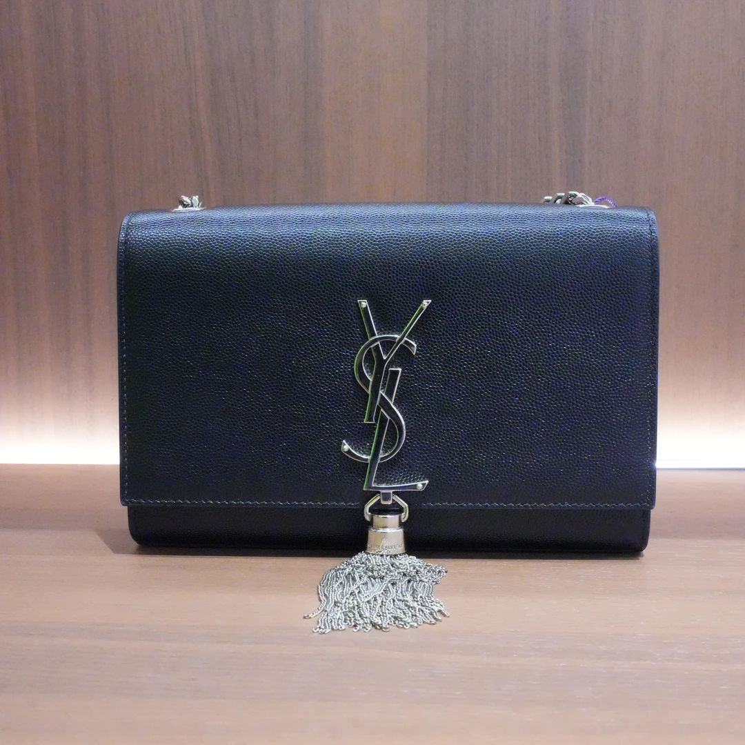 全新未使用 YSL/圣罗兰 YSL/KATE银标/单肩斜挎包 时尚黑色经典
