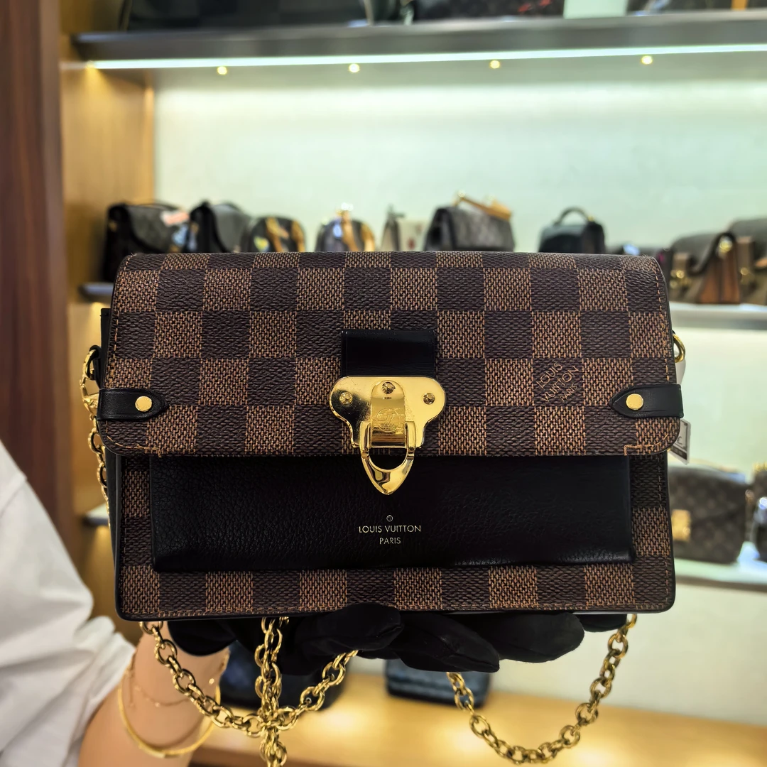 全新未使用 LouisVuitton/路易威登 LV棋盘格vivian