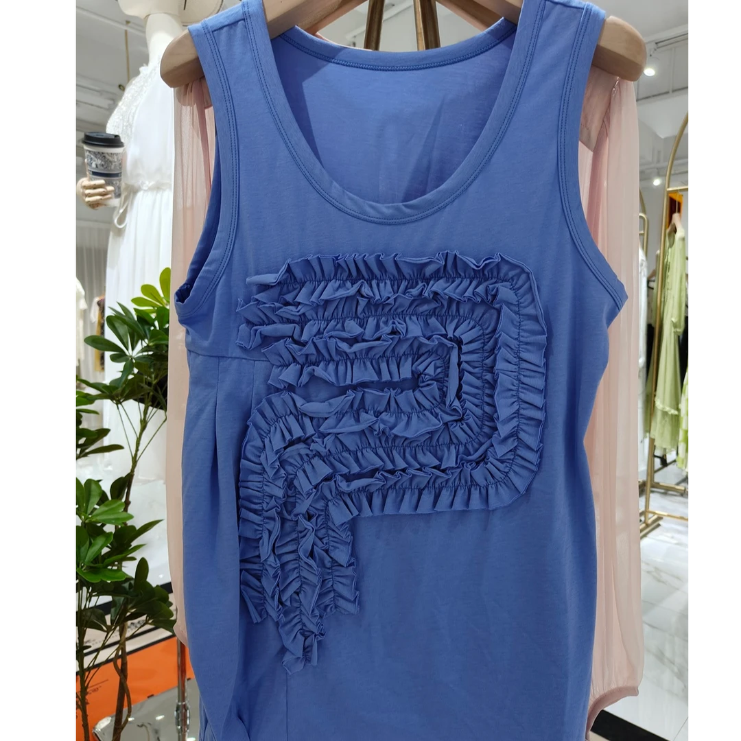 无袖背心棉舒适慵懒风休闲