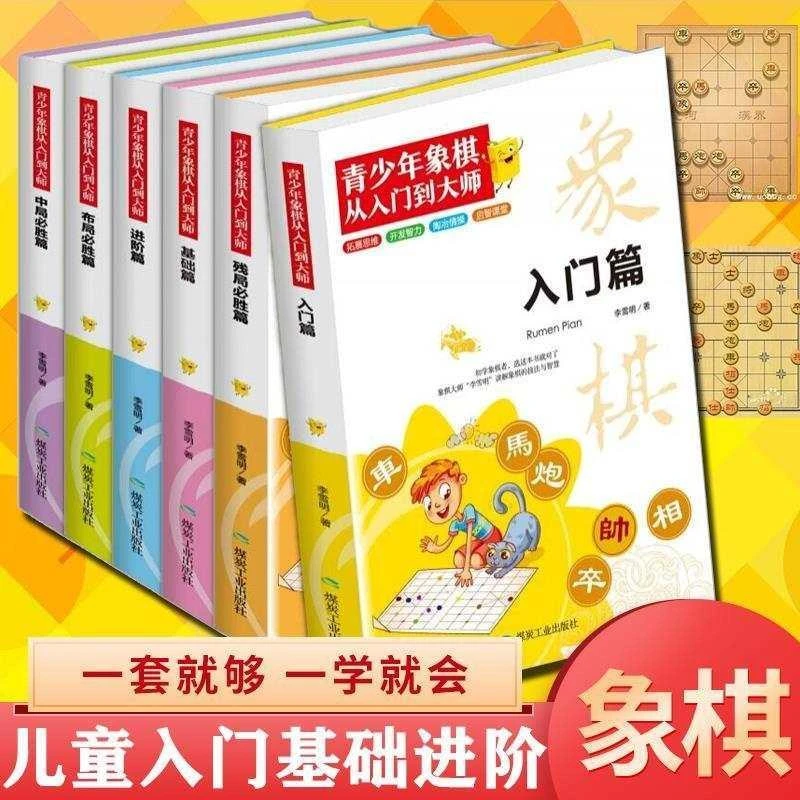 青少年象棋从入门到大师全6册象棋书大全棋谱儿童象棋入门书少儿
