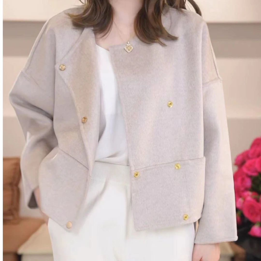 墨染之道 版型为王！极致简约双面纯羊绒外套750g FF22196 ！