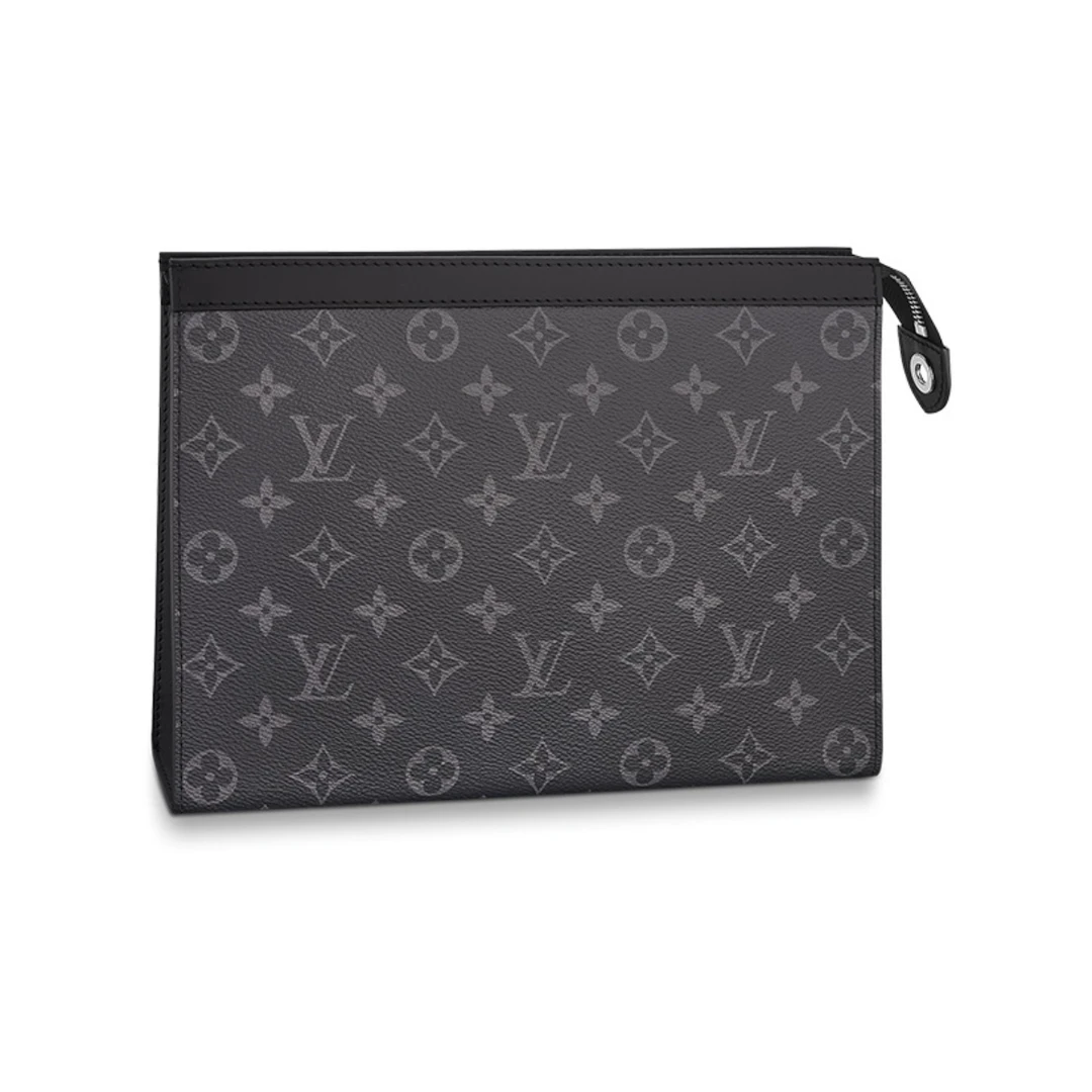 99新 LouisVuitton/路易威登 小七LV 老花黑武士洗漱26 手拿包
