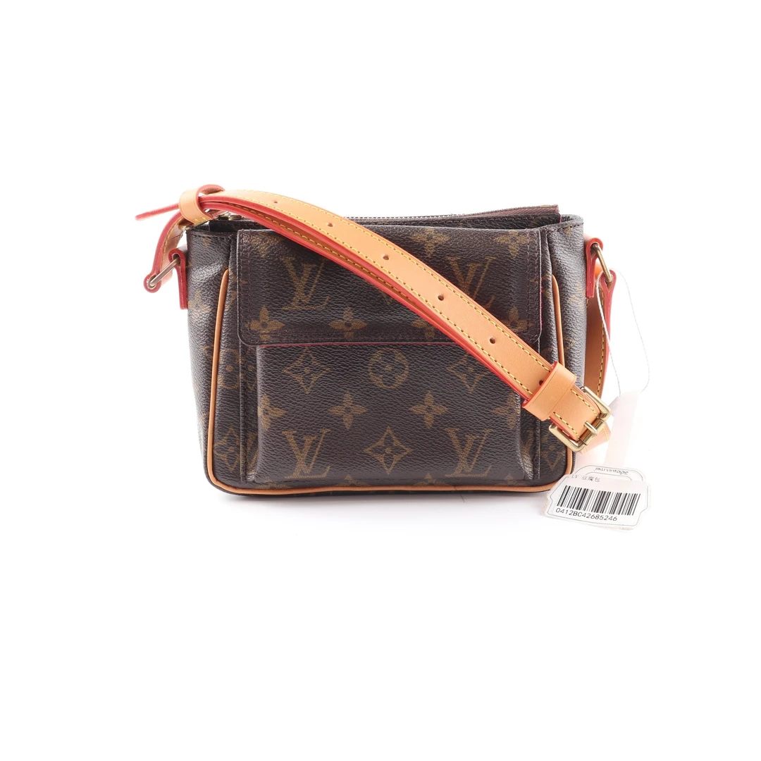 99新 LouisVuitton/路易威登 林林LV 老花豆腐包单肩  植鞣革换新