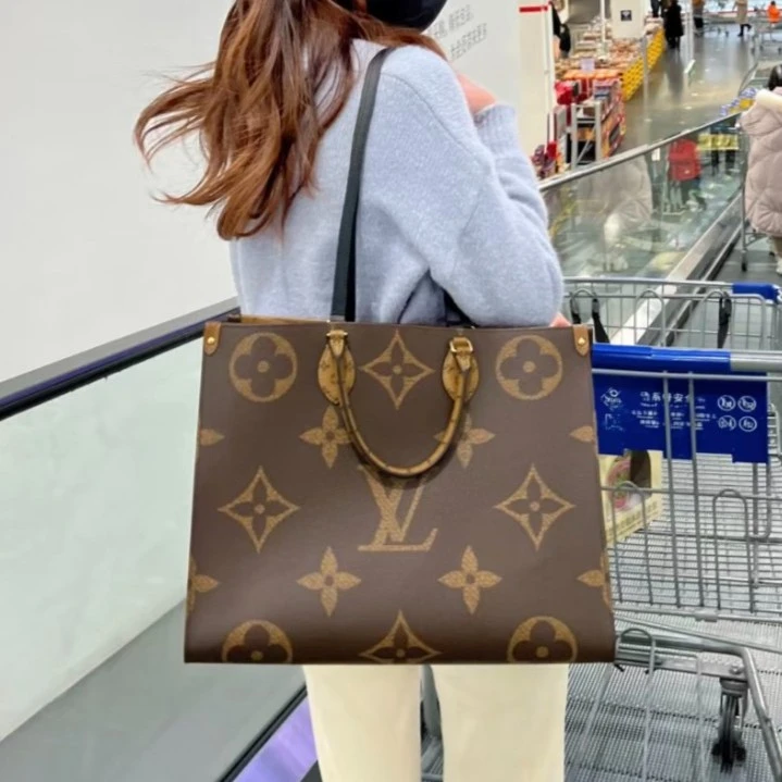 99新 LouisVuitton/路易威登 LV onthego 大号丛林托特  小七