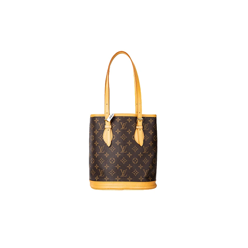 99新 LouisVuitton/路易威登 嘉嘉LV香槟小水桶斜挎包 植鞣革更新