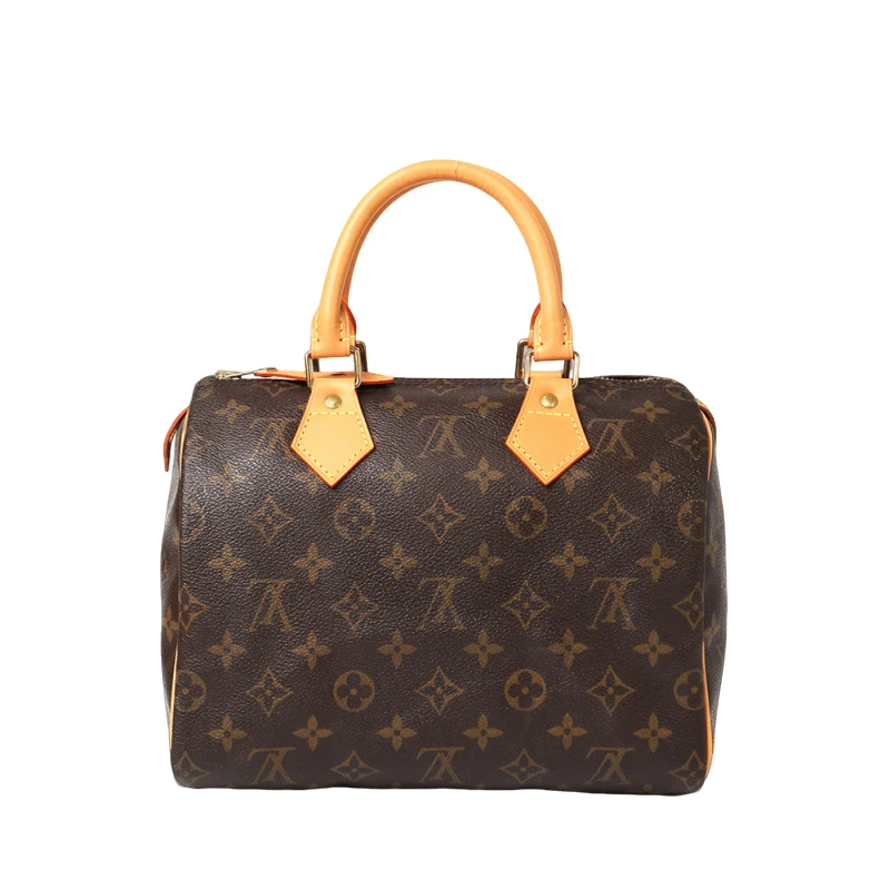 99新 LouisVuitton/路易威登 林林 LVspeedy 25枕头包 植鞣革换新