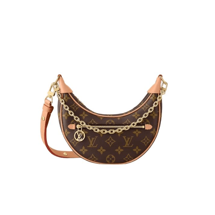 99新 LouisVuitton/路易威登 LV loop手袋 月亮包 单肩包  小星
