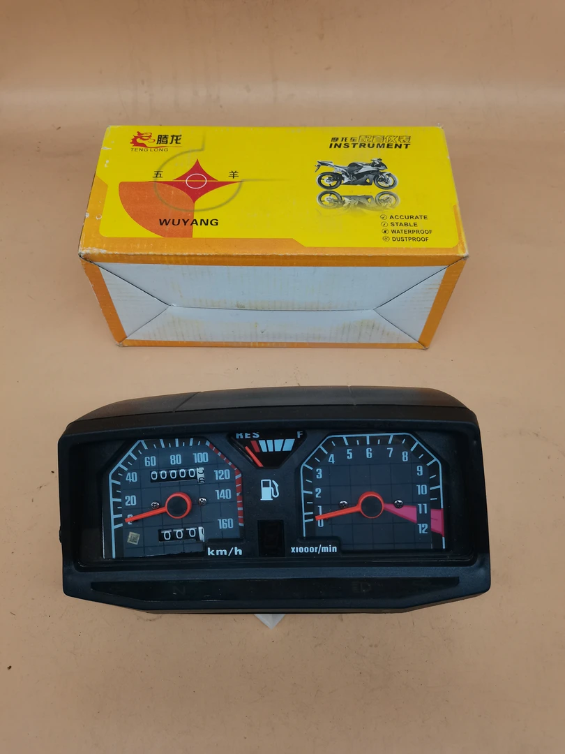 五羊125里程表  wy125电感转速表 嘉陵GL125仪表 带油表档位显示
