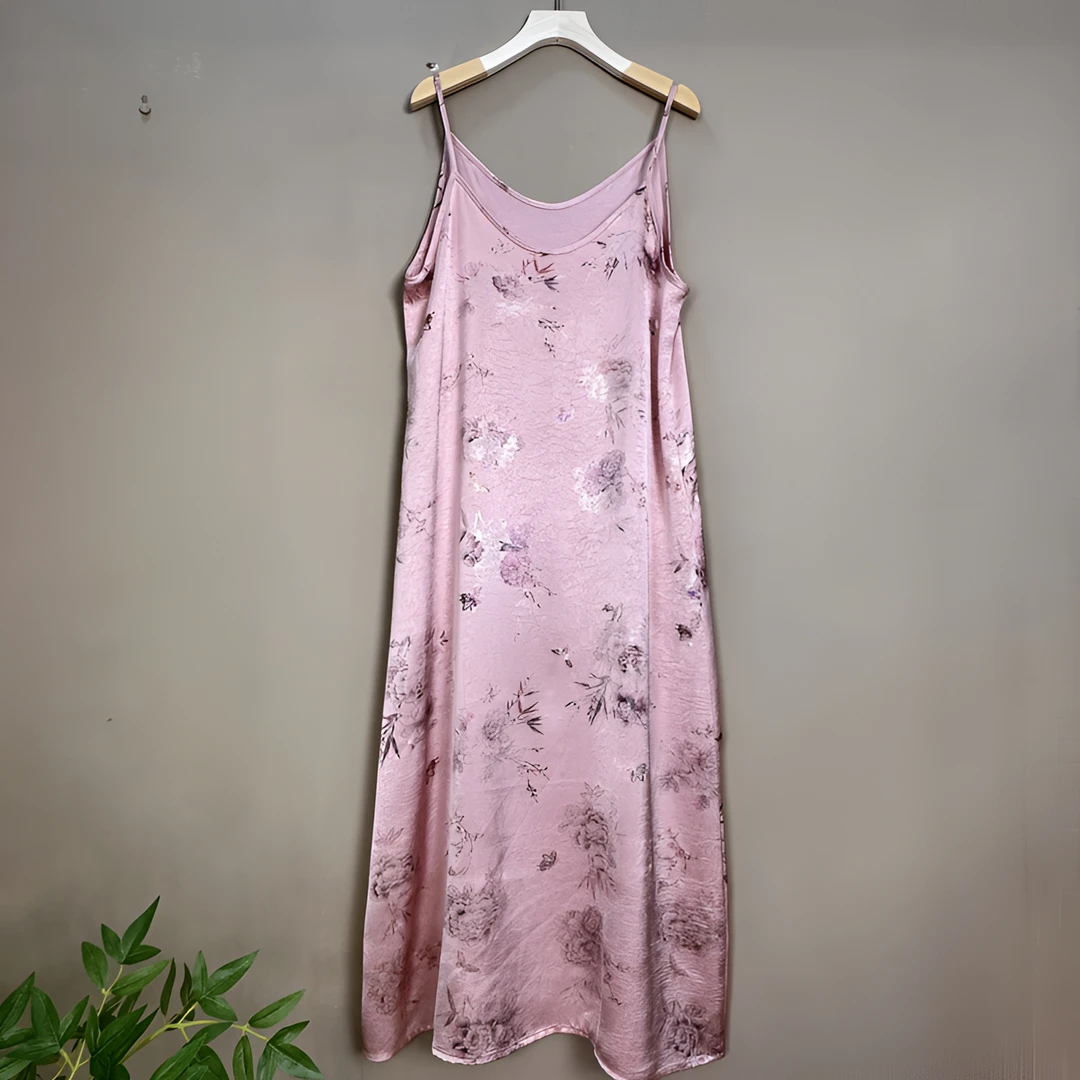 【澜公子8213】春夏新中式国风压花定制印染设计女装吊带连衣裙百搭