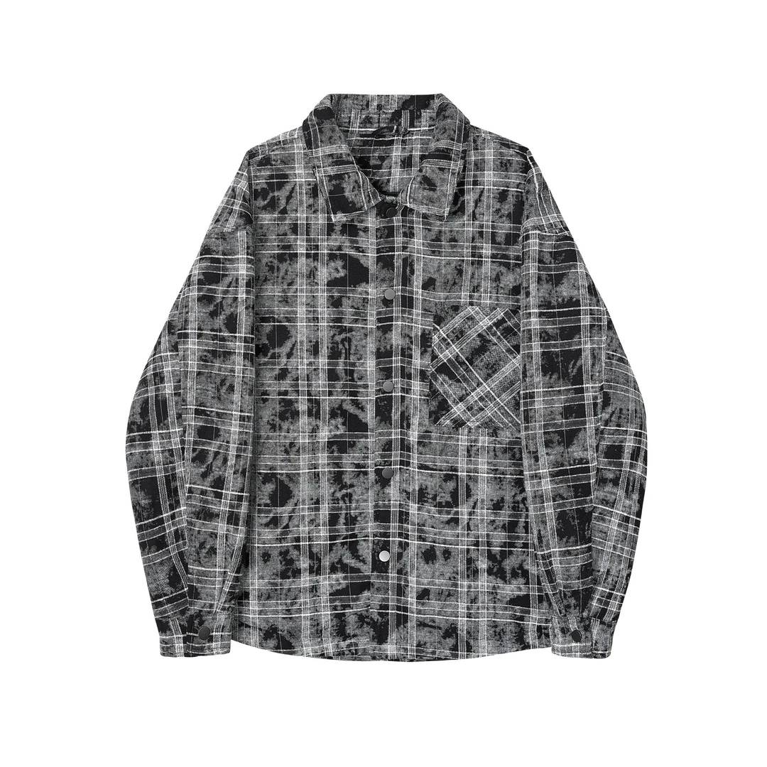 【胡轩推荐】色织提花短款翻领薄棉服/S112444402101外套男冬