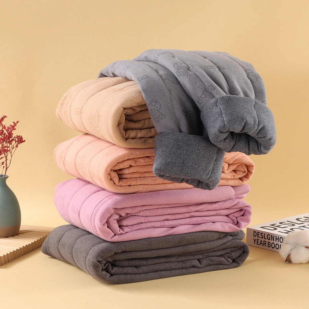 校服神器秋冬新款儿童保暖加厚棉裤男童女童三层加厚夹棉裤