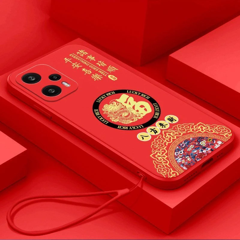 红米note12turbo手机壳龙福液态硅胶软壳全包镜头新款超薄保护套