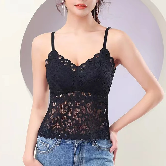 2024新款性感蕾丝美背优雅轻盈舒适透气聚拢无钢圈百搭时尚防走光